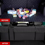 Car Trunk Organizer, Backseat Hanging Large Storage with Adjustable Straps,Waterproof PVC Collapsible Cargo Bag, Car Interior Accessories for Auto SUV MPV (Black)