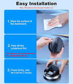 Dash Cell Phone Car Mount, Multifunctional Car Dashboard Mobile Phone Holder, 360 Rotatable Non Slip Mat Universal Car Phone Stand Hands Free, Compatible with iPhone, Samsung, Google, Android