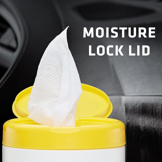 Interior Cleaner Wipes | For Leather | 20 Count | Pack of 2 | For Vehicles