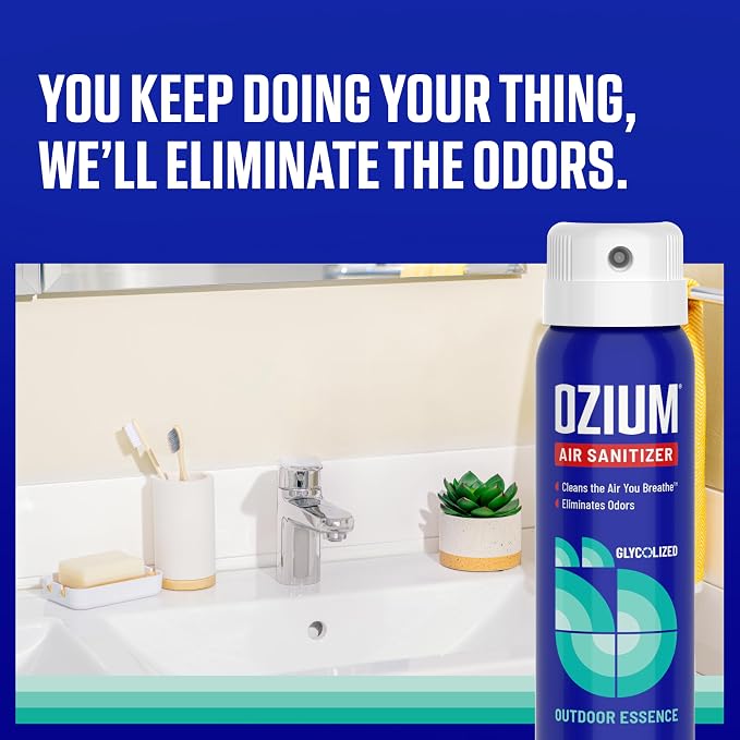 3.5 Oz. Air Sanitizer & Odor Eliminator 4 Pack for Homes, Cars, Offices and More, Outdoor Essence, 4 Pack, MULTI