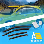 Extra Durable Window Deflectors Tape-On Window Visors Rain Guards Fit for Honda CR-V (CRV) 2007-2011, Sun Visors, Wind Vent for Shades, Exterior Car Accessories - 4pcs. AG0960