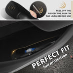 4PCS Door Organizer Tray Compatible with 2026 Model Y Juniper Performance/Premium/Standard Accessories Anti-Slip Easy to Clean Front & Rear Door Side Pocket Storage Box Insert Tray (Drop-in)