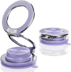 Ultra-Thin Vacuum Magnetic Car Phone Holder for MagSafe[108+LBS Strongest Suction & 3000gf Strongest Magnetic],360°Adjustable Suction Cup Phone Mount for Car,Gym,Mirror,Men Women-Purple