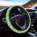 Universal Steering Wheel Cover Sweat Absorption Car Steering Wheel Cover Polyester Cover with Anti-Slip Lining for Van Truck Car SUV, St.Patrick's Day Shamrock Rainbow Pattern
