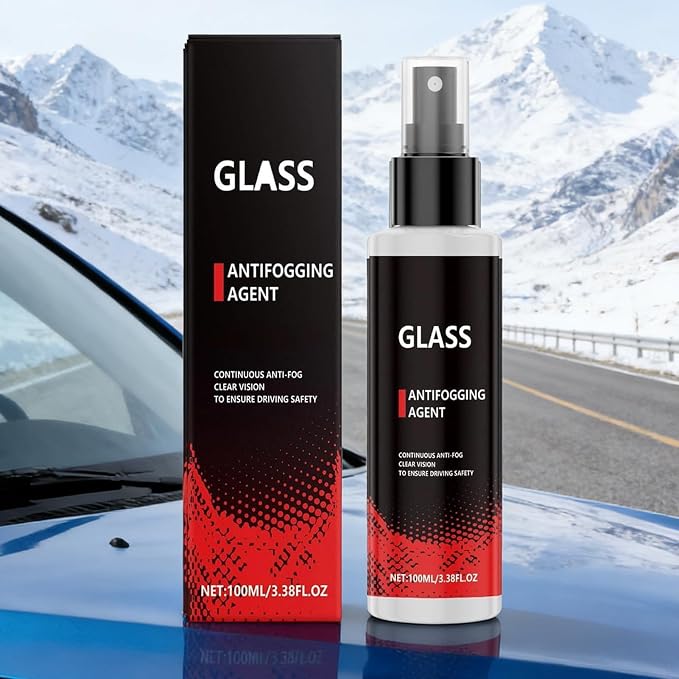 Window Defogger Spray - 100ml Anti Fog, Clear Sight Formula | Marine Vehicles Exterior Interior Glasses Mirrors Boost Driving Visibility Safety Protection