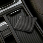 CoBak Car Registration and Insurance Holder - Small and Lightweight Vehicle Glove Box Car Organizer, Auto Truck Comparment Accessories Case for Essential Document, Driver License (Carbon Fiber Black)