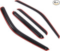 in-Channel Window Vent Visors Rain Guards Compatible with Ford F-250 SuperCrew 1999-2016 | Side Window Wind Deflectors Rain Shields | Smoke Tinted, 4 Pcs Set, DGWV-192i