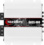Bass 400 2 Ohms Monoblock Amplifier 400 Watts Rms 1 Channel 14.4VDC Out Power Full Range, Great for Sub/Bass - Rca/High Level Input, Car Audio