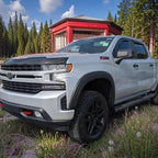 in-Channel Window Visor Rain Guard for 19-26 Silverado Sierra 1500 Crew Cab | Window Deflectors, Vent Visors, Sun Shades, Window Shields, Truck Accessories, Dark Smoke