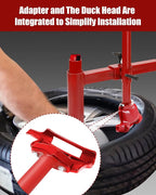 Upgrade Manual Tire Changer Duck Head Kit with Silver Cone, with Tire Changer Duck Head Fit for Most Car, Trucks, SUVs, ATV Tires (Without Silver Cone)