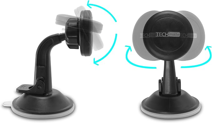 Car Phone Mount Magnetic-Dashboard Mounted Car Phone Holder-Universal Smartphone Compatibility with Strong Magnetic Technology (Black), Portable Electronic Device Mount