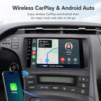 for Toyota Prius 2010-2015 Car Stereo, 8 Core 4GB+64GB Android Radio with 32-Band DSP, Wireless CarPlay & Android Auto, 4G LTE GPS Navigation, AHD Backup Camera
