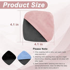 2PCS Car Screen Cleaner, 4.1''×4.1'' Microfiber Dashboard Wipes, Square Microfiber Cloth, Automotive Display Wipes,Vehicle Screen Cleaner Tool for Dashboard Display, Car Interior Tool (Pink)