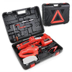 3T Portable Electric Scissor Lift Jack Kit - 4.7'' - 13.8''(12-35cm) 12V Lifting Range Electric Car Jack & Impact Wrench for Auto Sedan SUV Repair, TOOLS-00281