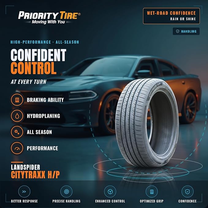 Citytraxx H/P All-Season Truck/SUV High Performance Radial Tire-255/45R20 255/45ZR20 255/45/20 255/45-20 105W Load Range XL 4-Ply BSW Black Side Wall UTQG 420AA