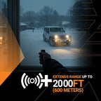 Range Extension Kit (2,000 ft) for Remote Starter, 1 Button, 1 Way | Includes 2 Remotes, Antenna and Antenna Cable