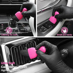 Car Detailing Cleaning Kit Interior Cleaner, Car Detailing Brush Set, Pink Car Accessories Essentials for Women, Car Cleaning Gel, Car Cleaning Supplies Tools Stuff for RV, SUV, Interior