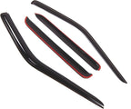 Outside Mount Window Vent Visors Rain Guards Compatible with Nissan Pathfinder 1996-2004 | Side Window Wind Deflectors Rain Shields | Black Tinted, 4 Pcs Set, BGWV-349