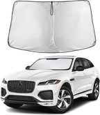 Windshield Sunshade Compatible for Jaguar F-Pace 2016-2023 2024 2025, Sun Visor for Front Windshield & Window Sun Shade Cover, UV Heat Blocker & Protector, Car Accessories