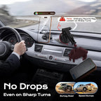 NeverDrop Magsafe Car Mount [2 Bases for Any Surface | 118+LBS Ultra Grip | 2400gf Strong Magnetic] 360° Adjustable Car Phone Holder, Phone Holders for Your Car for All Smartphones, Carbon Fiber