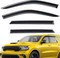 Extra Durable Window Deflectors Tape-On Window Visors Rain Guards Fit for Dodge Durango 2011-2026, Sun Visors, Wind Vent for Shades, Exterior Car Accessories - 4pcs. AG0799
