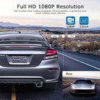 ORSKEY Front and Rear 1080P Full HD Dual Dash Camera in Car Camera Dashboard Camera for Cars 170 Wide Angle with 3.0" LCD Display Night Vision and G-Sensor
