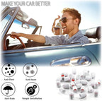 15PCS Tire Valve Stem Caps, Corrosion Resistant, with O Rubber Ring, Airtight Seal Heavy Duty Dustproof Tire Valve Stem Covers for Cars, SUV, Trucks, Bikes, Motorcycles, Bicycles(White)