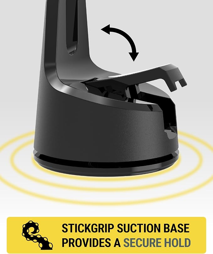 Qi2 MagSafe Car Mount, 15W Wireless Charging Suction Cup Phone Mount, Magnetic Windshield/Dashboard Cell Phone Holder with Fast USB-C Car Charger Compatible with iPhone 16/15/14/13/12, S25