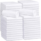 30 Pcs Edgeless Microfiber Plush Towels for Cars Detailing Drying Wash Polishing Absorbent Cleaning Cloths, 500 GSM (16 x 16 Inch,White)