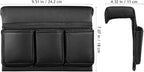 2 Pack Car Window Arm Rest Organizer with Padded Support: 9.5" Universal Artificial Leather Door Armrest Cushion for Elbow Pressure Relief, Multifunctional Side Door Pocket for Phone & Wallet