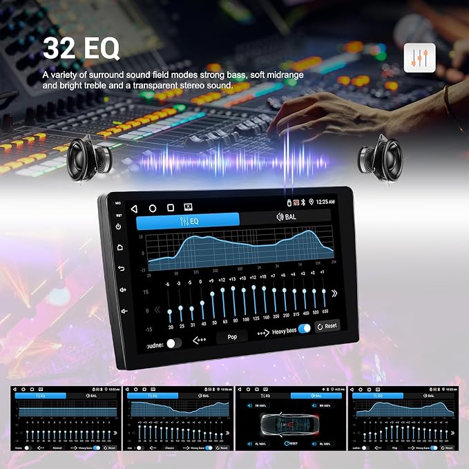 4G+64G Car Radio for Ford Explorer 2006-2010, Android 15 Car Stereo with Wireless CarPlay Android Auto 10" Touch Screen Radio with Bluetooth 5.0 GPS WiFi 32 EQ FM/RDS Backup Camera