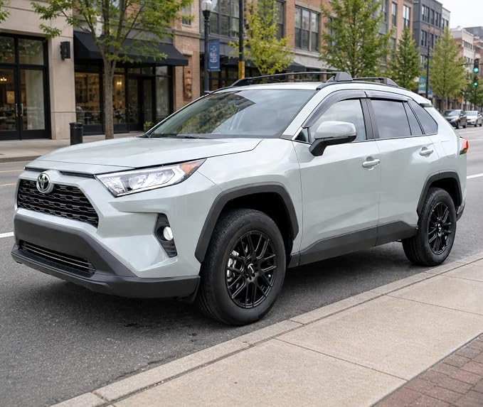 2019-2025 Tape-On Rain Guards Side Window Deflector Visors for Toyota Rav4 LE XLE SE XSE Hybrid Premium Limited 2020 2021 2022 2023 2024