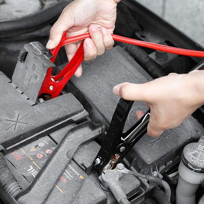 Super Heavy-Duty Jumper Cables for Car, Includes 1 Gauge Wire Conductor 25' Car Jumper Cables & 365 Days of Roadside Assistance