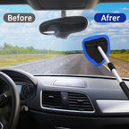 20 Pieces Windshield Cleaner Tool, Inside Car Windshield Cleaning Tool with 12 Microfiber Pads, 4 Spray Bottle, and Extendable Handles Car Window Cleaning Tool Kit, Blue