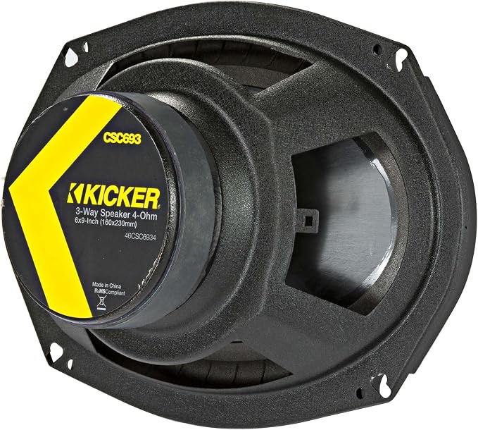 46CSC654 & 46CSC6934 CS Series Car Speaker Bundle – 6.5” 2-Way & 6x9” 3-Way Speakers (4 Total), 450W Peak, EVC Tech, Polypropylene Cones, Zero-Protrusion Tweeters.