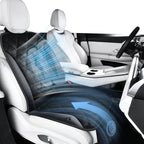Cooling Car Seat Cover Ventilated Car Seat Cushion with 3-Speed Adjustable Cooling Car Seat Pad Universal Fit Car SUV Truck Van for Summer Driving, Black