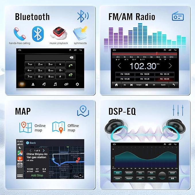 2+64GB Android 14 Car Stereo Radio for Isuzu N Series NNR/NPR/NPS/NQR Truck 2009-2020, 7 inch GPS Navigation Head Unit FM WiFi Bluetooth with Carplay Android Auto SWC