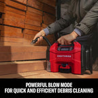 3-in-1 Tire Inflator, 160PSI Portable Air Compressor/Car Vacuum/Dust Blower, 20V Cordless & 12V Car Power, Air Pump with LED Light for Cars Trucks RV Tires (Battery Sold Separately)