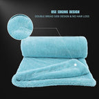 The Liquid8r - Absorbent 70/30 Blend Microfiber Drying Towel for Cars, Trucks, SUVs, Safe for Detailing + Scratch Free, Twist Loop, 1100gsm, 26.8in x 36.2in, Aqua Blue-MT037