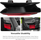 Car Trash Can, Foldable Multi-Pocket Design Auto Hanging Storage Container with Garbage Bags, Multifunctional Mini Oxford Storage Bag Garbage Holder for Cars SUVs Trucks (Red)