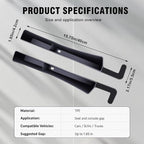 2PCS Car Seat Gap Filler, Automotive Seat Organizer Fill The Gap Between Seat and Console, Universal Car Storage Box Inserts Fill The Gap Between Seat &Console for Coins Wallets Keys (Black)