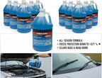(6 Gallons) - Power Blast Windshield Washer Fluid, +32°F Protection, Blue, 1 Gallon Jug, Ready to Use (6 GALLONS, Blue Power Blast +32°F)