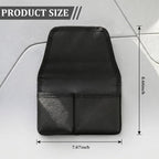 Car Window Armrest Storage Box, Comfortable Leather Vehicle Door Side Arm Rest Pad Organizer Bag, Multi-Function Automotive Window Armrest Storage Pocket, Universal for SUV Van Truck (Black)