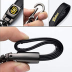 for SD Padres Baseball Fans Car Keychain with Tire Valve Caps, Car Keyring and Valve Stem Caps Compatible with Key Fob Holder, Delicate Gifts for Men Women, Padres