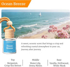 Car Air Fresheners, Hanging Car Essential Oil Diffuser Ocean Breeze, Aromtopia Long-Lasting Refreshing Odor Eliminator 2 Pack