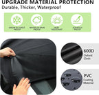 KXQ Car Windshield Cover for Ice and Snow, Enhanced-600D Oxford Fabric Windshield Snow Covers, Windshield Cover for Snow Fits Most Small to Mid-Size Sedans and SUVs (63 x 47.5 Inch)