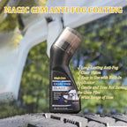 Micro-Molecular Anti-Fog Coating Agent Wiper, Magic Gem Coating Glass, Anti Fog For Car Windshield, Antifog Car Windshield, Anti Fog Glass Coating for Car Windshield Windows Mirrors (2PCS)