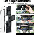 Interior Rearview Mirror, Baby Mirror for Rear Facing Infant, Universal Panoramic Rear View Accessories, Wide Angle Reduce Blind Spot Effectively for Car