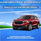 Window Visor Fit for GMC Terrain 2018-2024, in Channel Window Rain Guards, Smoke Tinted Vent Window Visors, Vent Shade Shield, 2018 2019 2020 2021 2022 2023 2024, 4pcs