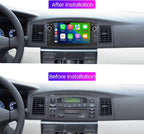 Android Double Din Car Stereo for Toyota Corolla E120 2000 2001 2002 2003 2004 2005 2006, 7 Inch Touch Car GPS Radio Wireless Car-Play Android Auto Support WiFi Blue-Tooth FM RDS, 2GB RAM 32GB ROM